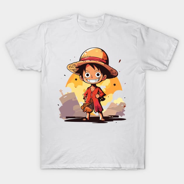 luffy T-Shirt by skatermoment
